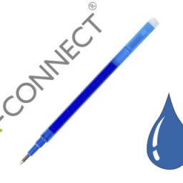 3 recambios bolígrafo Q-Connect borrable tinta azul